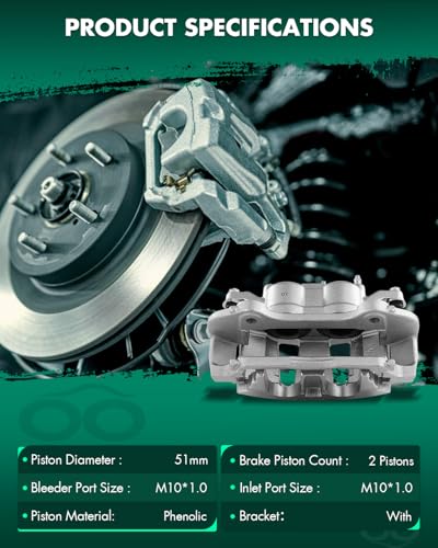 Image of SCITOO 18B5403 Front Right Disc Brake Caliper Assembly w /Bracket for Chrysler for Town & Country,for Dodge for Grand Caravan,for Ram for C /V,for Volkswagen for Routan