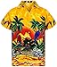 Price comparison product image V.H.O. Funky Hawaiian Shirt, Shortsleeve, Parrot, Yellow, L