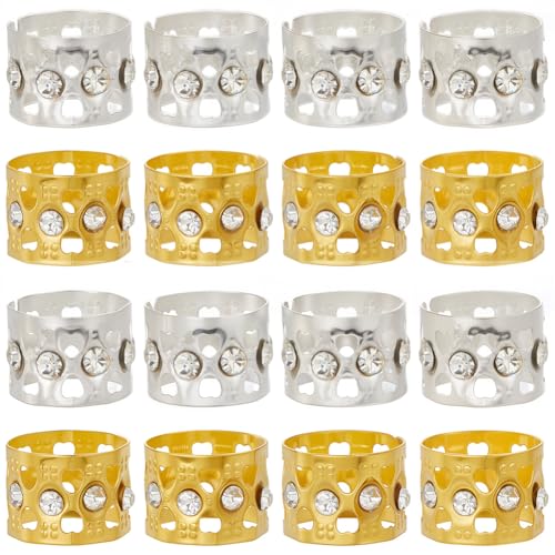 SUNNYCLUE Caja con 50 Pinzas para el Cabello en Oro y Plata con Clips de Trenza de Metal con Rhinestone Hueco miniatura 7