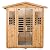 Kanlanth Far Infrared Sauna Low EMF Wooden Sauna for Home, 4 Person Outdoor Sauna Room, 2,050watt, Canadian Hemlock, Indoor Home Sauna with Bluetooth, LCD, LED