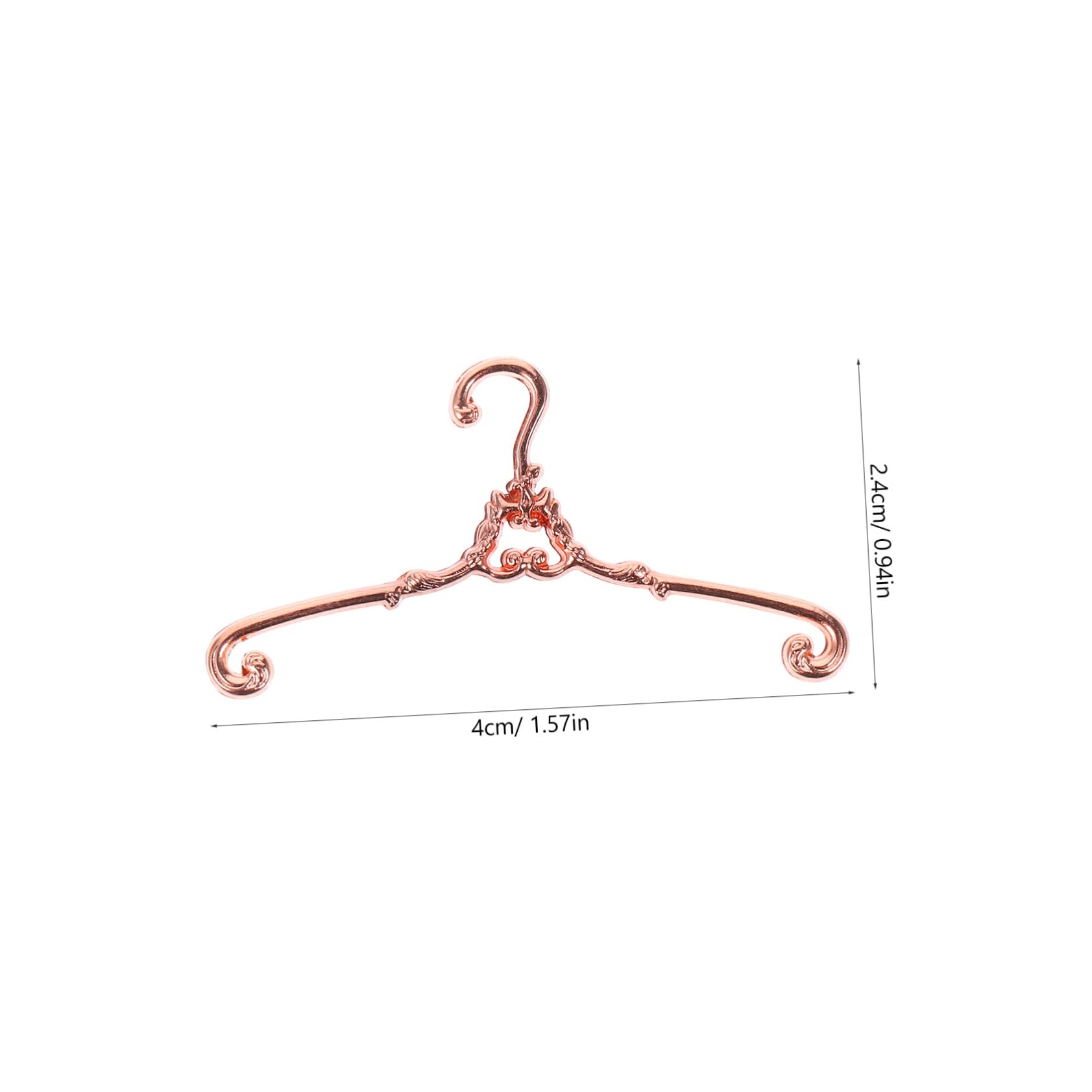 ERINGOGO Smooth Mini Hangers for Doll Clothing 5pcs Doll Dress Outfit Holders Miniature Dollhouse Supplies