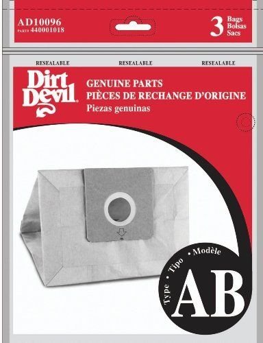 Dirt Devil Type AB Vacuum Bags (9-Pack), AD10096