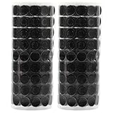 Yardwe Black 10mm Adhesive Backing Hook and Loop Dots, 2 Rolls 504 Pairs, Removable DIY Sticky Tape