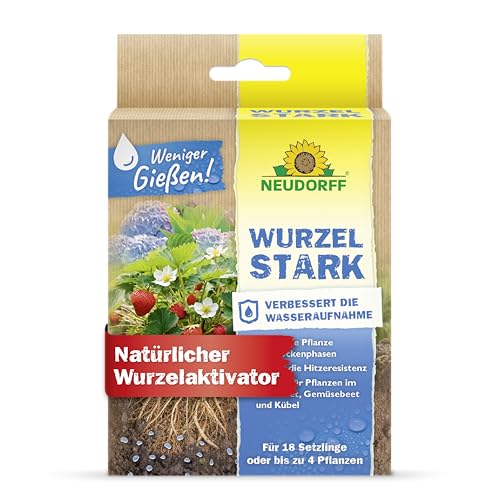 Neudorff Wurzelstark Natürlicher Mykorrhiza Wurzelaktivator für schnelles Wurzelwachstum aller Pflanzen. Weniger Gießen auch in Trockenperioden 36 g