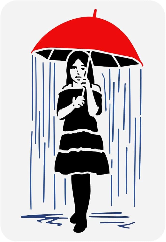 Amazon.com : FINGERINSPIRE Girl with Umbrella Painting Stencil 8.3x11.7inch Large Raining Pattern Drawing Template Reusable Umbrella Rain Girl Stencil for Painting Graffiti Art Template Banksy Theme Stencil : Arts, Crafts & Sewing amazon-com-fingerinspire-girl-with-umbrella-painting-stencil-8-3x11-7inch-large-raining-pattern-drawing-template-reusable-umbrella-rain-girl-stencil-for-painting-graffiti-art-template-banksy-theme-stencil-arts-crafts-sewing