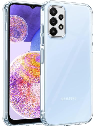 Image of Jkobi Silicone Back Cover Case for Samsung Galaxy A23 (Clear Shockproof Case with Camera Protection | Soft and Flexible | Transparent)