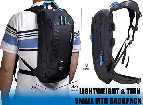 Arvano Bike Backpack Small Mountain Biking Backpack Lightweight 6l Daypack for MTB Cycling, Hiking, Skiing, Snow Bicycle for Men, Women
