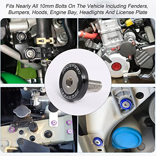 Jdmspeed 20 Pcs Black Cnc Billet Aluminum Fender Washer Engine Bay Dress Up Kit #TOP2