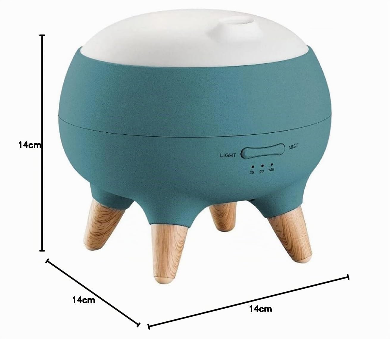 Zen’Arôme Diffuseur Huile Essentielle Julio, Diffuseur Ultrasonique Aromathérapie à Froid, Diffuseur Électrique de Parfum, 2 Modes de Diffusion et Fonction Minuterie, Éclairage LED, Design Original