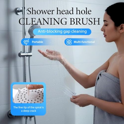 Image of Gap Hole Anti-Clogging Cleaning Brush, 2026 Upgrade Shower Head Brush Shower Head Cleaning Brush Shower Head Cleaner Tool Multifunctional Shower Head Cleaning Brushes for Household Bathroom (30Pack)