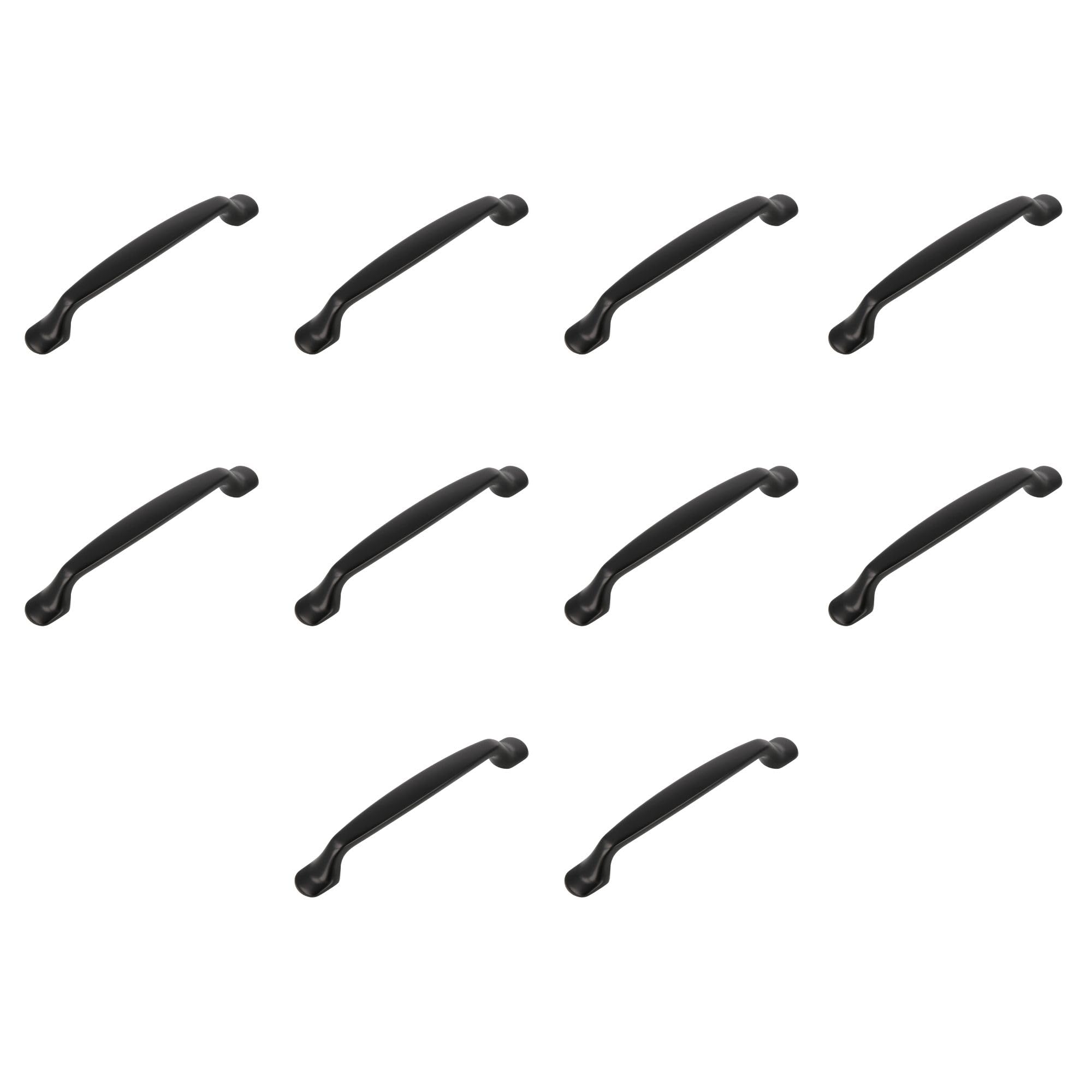 Tiradores para cajones y armarios negros de 96 mm Amig Modelo 839 en pack de 10 unidades