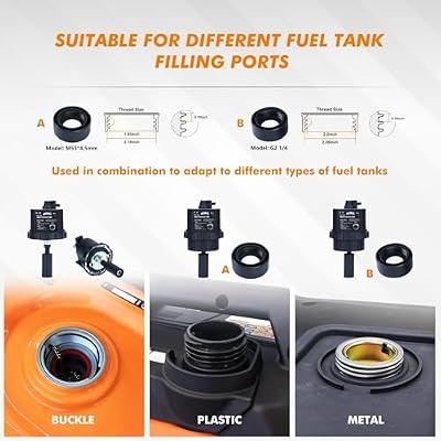 GENMAX 12V DC Electric Fuel Pump with Auto Start-Stop Sensor, auto Liquid Transfer Pump for E15, E85, Gas, Diesel & More,with Overfill Protection(GMEFP-PLUS)