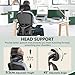 FelixKing Office Chair Ergonomic Desk Chair with Headrest, High Back Computer with Adjustable Lumbar Support and Wheels,Executive Swivel Comfy with flip-up Armrests for Home Office