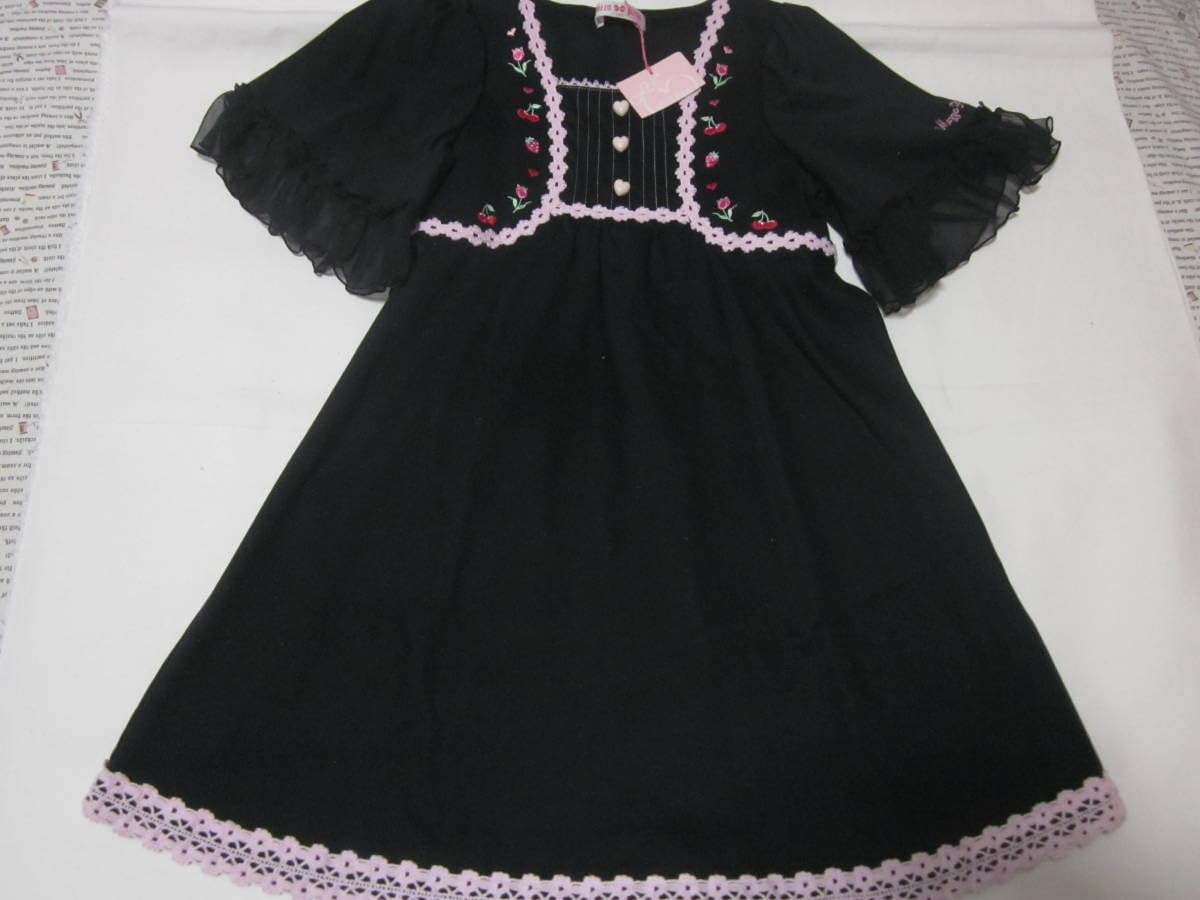 Amazon.co.jp: メゾピアノ ワンピース 刺繍＆レース 120センチ タグ  