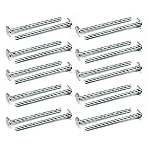 Image of POWERTEC 1 /4 inch-20 T Track Bolts 20 Pack for T Track, 3-1 /2 Inch Long T Slot Bolts for Universal T Track, T Track Accessories for Woodworking Jigs and Fixtures (QTB1006)