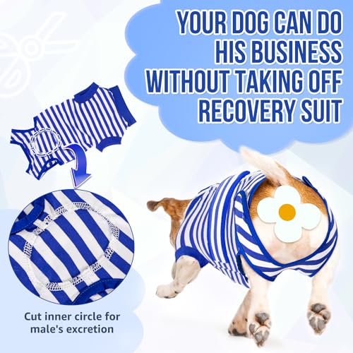 Image of Lukovee Recovery Suit for Dogs, Spay Neuter Surgery Suit Onesie Female Male