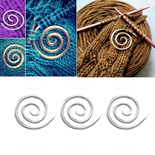 【Grandi aiutanti per lavorare a maglia】: per coloro che lavorano a maglia, questo spillo può essere utilizzato per trattenere i punti nei tuoi disegni a maglia a trecce. I ferri da maglia con trecce a spirale sono super facili da usare! Cucire un punto su un lato del capo e un altro punto sull'altro lato, quindi stringere l'apertura.