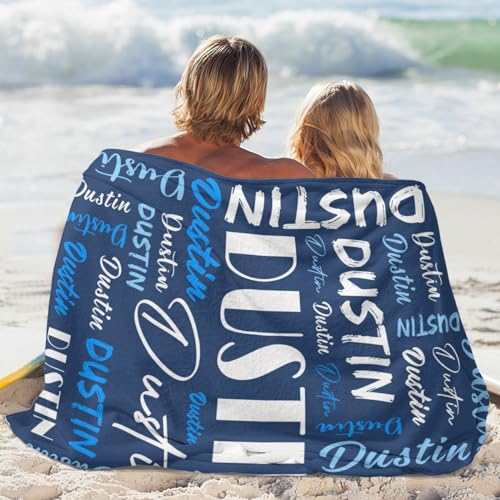 Personalized Blankets for Kids with Names Customized Blankets with Name for Adult Custom Blanket Gift for Birthday Christmas Valentines Day Gift