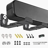 AENTGIU Soundbar Mount Under TV, Adjustable Sound bar Wall Mount Bracket with 3.4' - 5.8', Universal Soundbar Shelf for Most Soundbars, Easy Install, Heavy Duty Sound Bar Holder Support up to 30 lbs