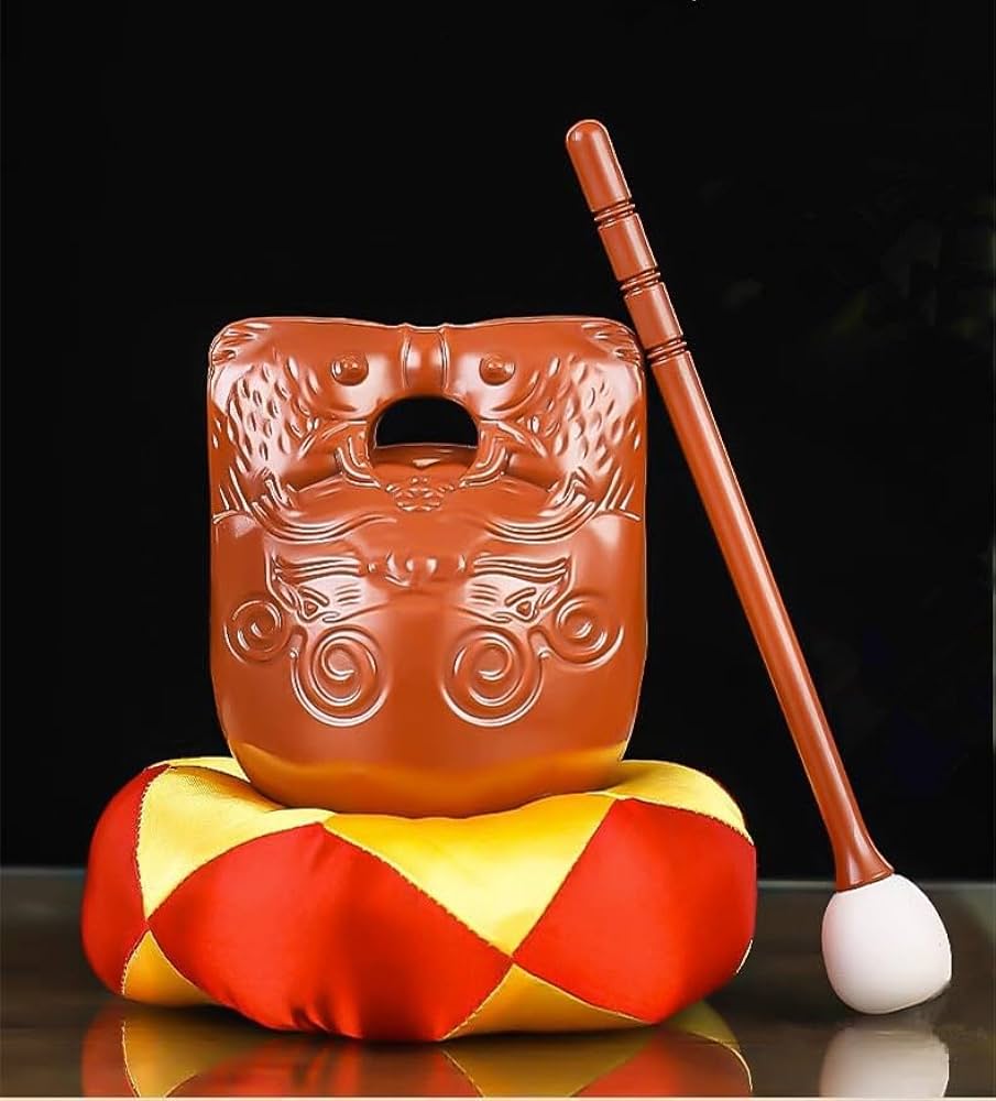 木魚、座布団、バチ　のセット Amazon | ポクポク木魚（もくぎょ）木魚 布団 バチ 3点セット