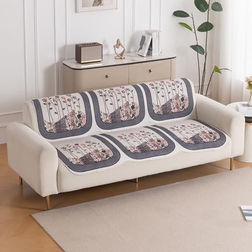 Image of HOKIPO HeavenHue Sofa Cover 3 Seater for Seat & Back, Mystic Wings