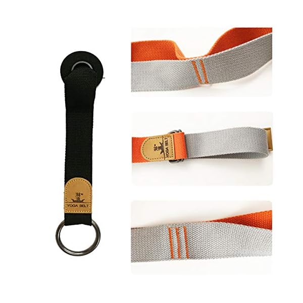 Door Leg Stretcher, Door Flexibility & Stretching Leg Strap - Great for Ballet Cheer Dance Gymnastics or Any Sport Leg Stretcher Door Flexibility Trainer Premium Stretching Equipment (Orange)