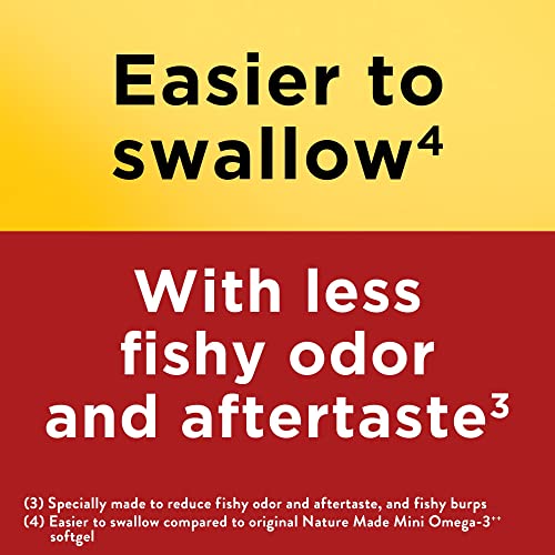 image for Nature Made Extra Strength Burp Less Fish Oil Omega 3 Supplements 1400