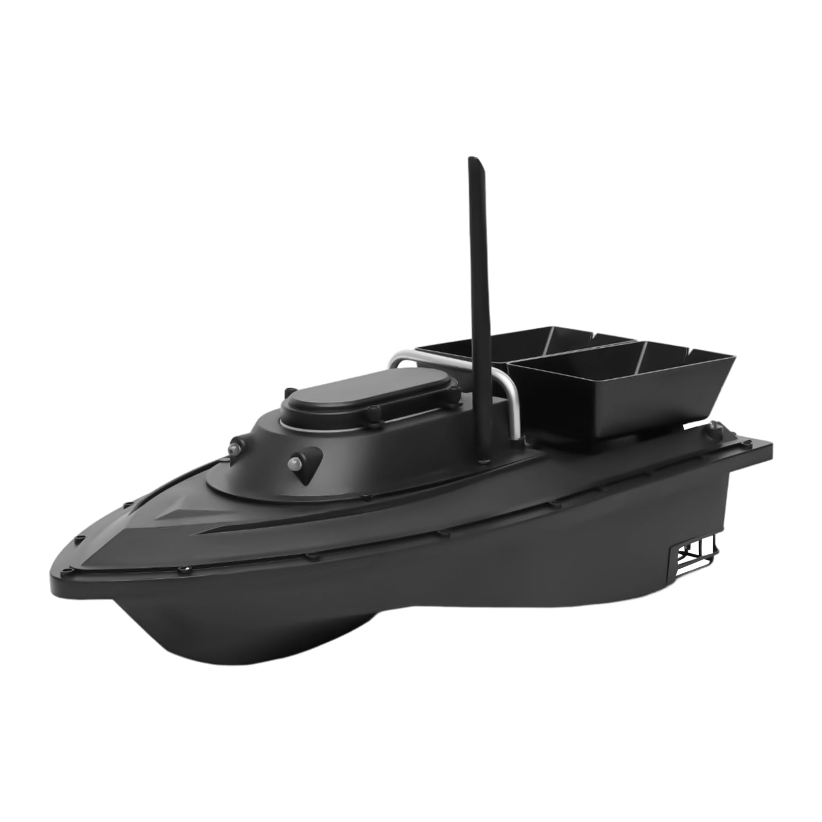 Barca per esche da 500 m, con due scatole indipendenti, da pesca, 5,4 km/h, con telecomando da 2,4 GHz, senza fili radiocomandato