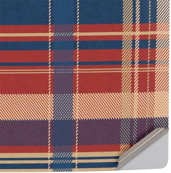 Skinit Decal Gaming Skin Compatible with PS5 Slim Disk Console - Red and Blue Plaid Design