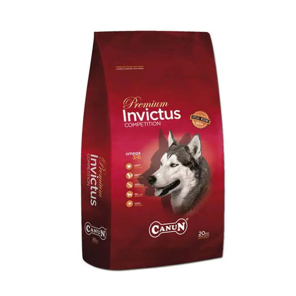 Pienso para Perros Adultos para Todas Las Razas y tamaños Rico en Pollo y salmón Alimento seco para Perros 20 kg Canun Invictus…