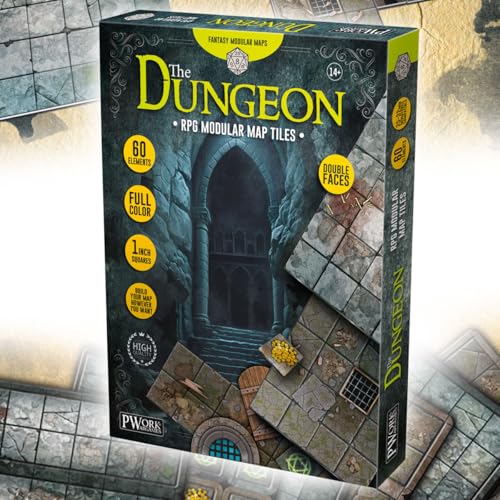 PWORK WARGAMES The Dungeon - RPG Modular Map Tiles - double face...