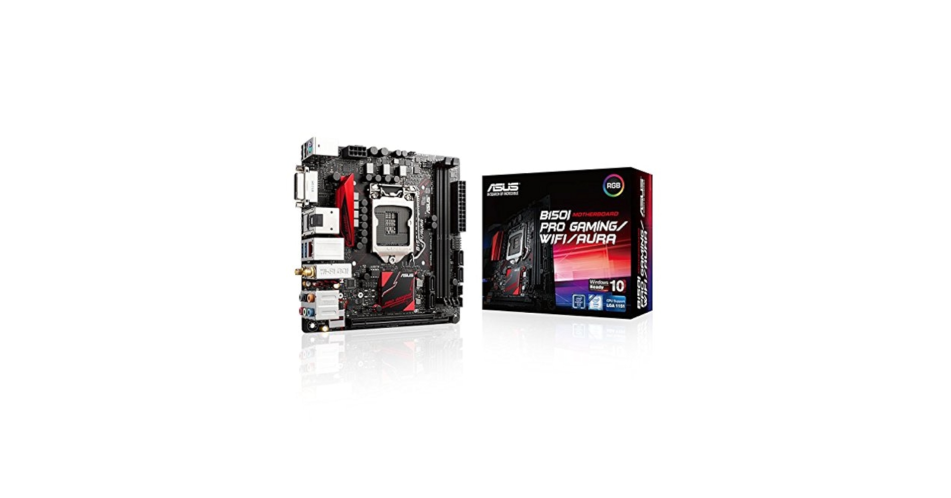 マザーボード ASUS B150I PRO GAMING LGA1151 Mini-ITX ASUS B150I PRO GAMING/WiFi/AURA Motherboard Intel B150 LGA