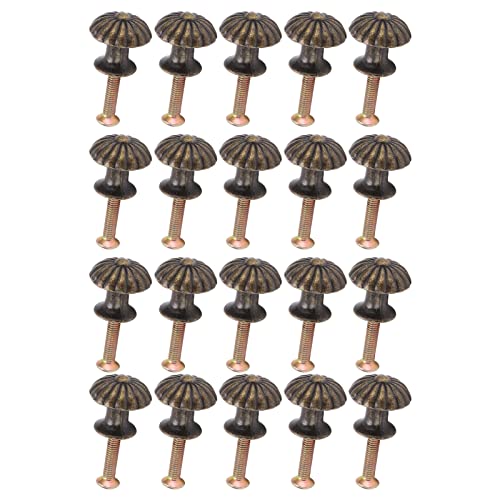 TOPINCN Furniture Handles, Vintage Design Mini Unique Mushroom Shape Drawer Knobs for Jewelry Boxes for Drawers