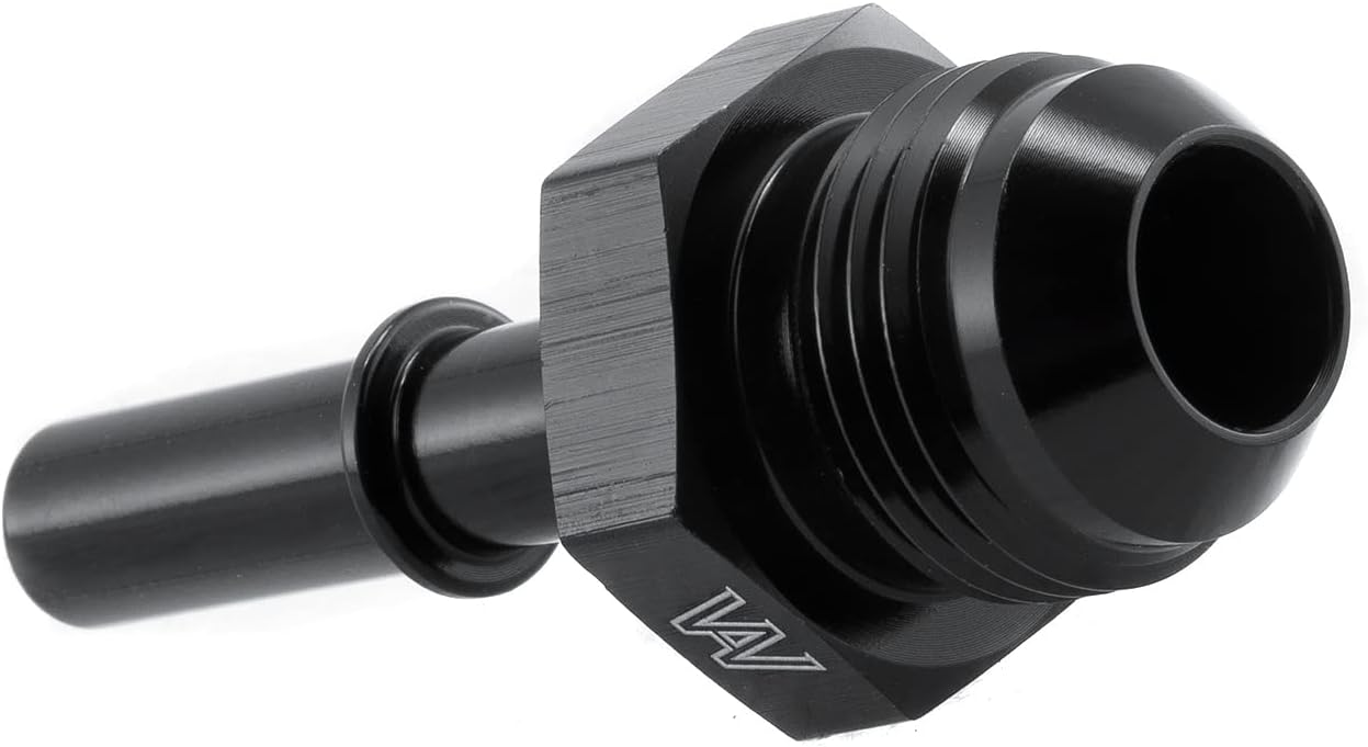 8AN Fuel Adapter Fitting to 5/16 GM Quick Connect LS Male Aluminum BLACK
