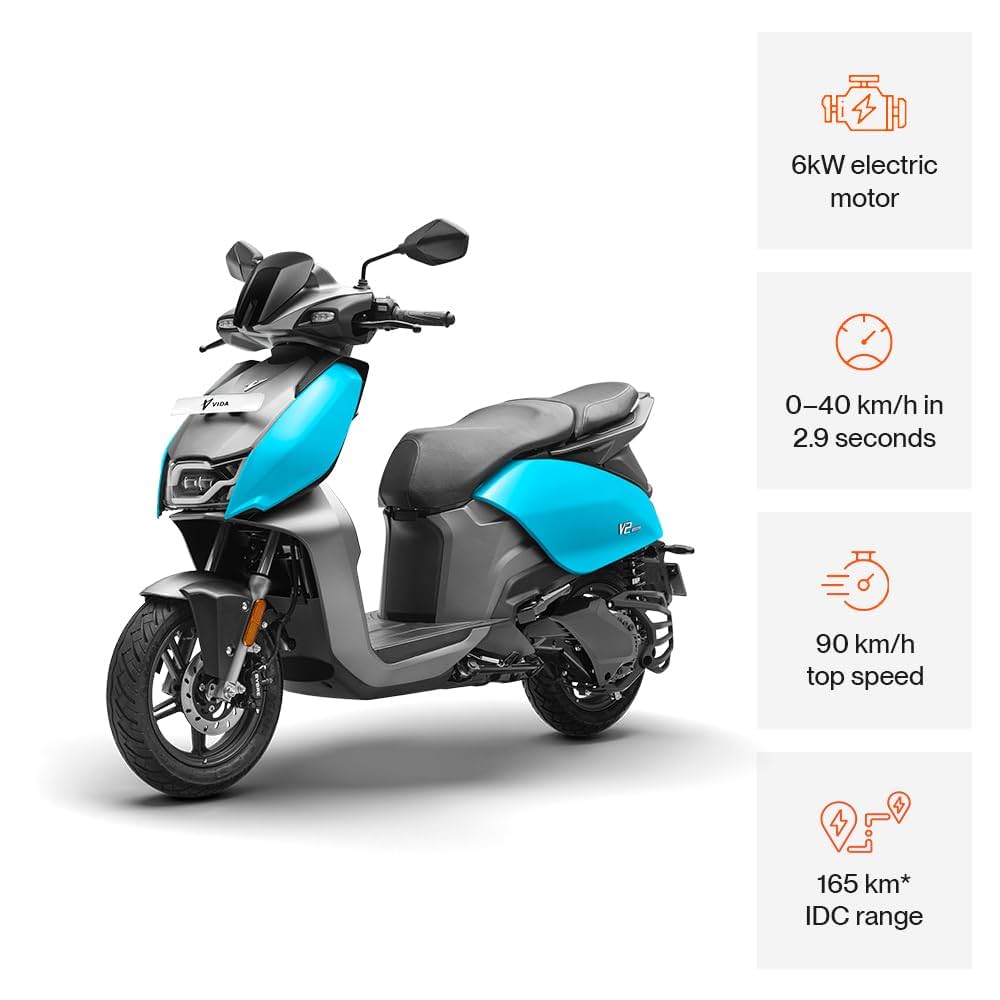 A. VIDA V2 Pro Electric Scooter by HERO MotoCorp, 2 Removable