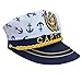 TOPORTY Captain Yacht Hat Nautical Hat Adjustable Anchor Skippers Cap Navy Marine Admiral Hats for Men and Women, Navy