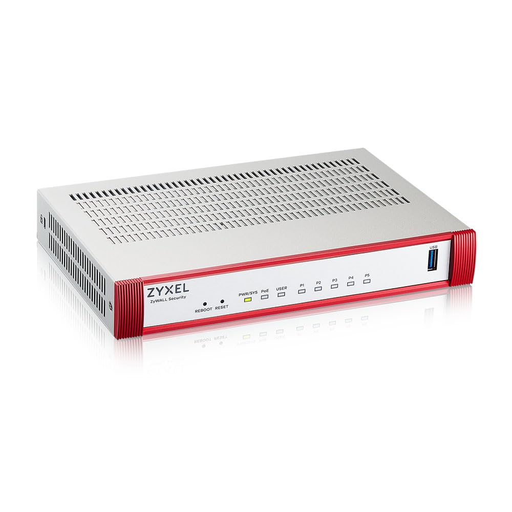 Zyxel USGFLEX50HP ZyWALL Firewall di Sicurezza Informatica ad Alta Velocità | Solo Hardware | PoE+ | Fino a 25 Utenti | Nebula Cloud