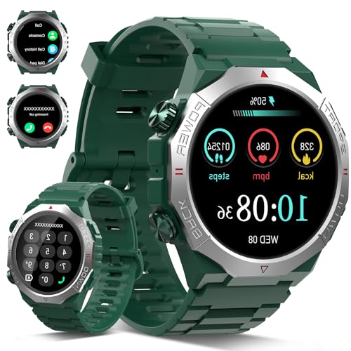 Qecnato Military Smart Watches for Men (Answer/Make Calls), 1.39' Watches, Heart Rate/Sleep Monitor,...