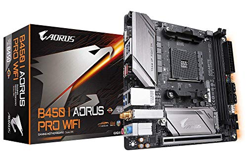Gigabyte Mainboards B450 I Aorus Pro Wi-Fi Motherboard, schwarz