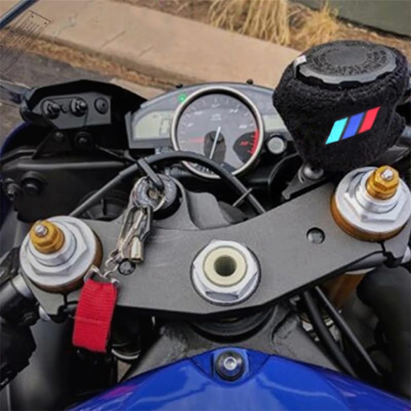 QQLADY Z Moto for Couvercle De Réservoir Maître De Cylindre Liquide, Chaussette De Réservoir De Frein Avant for BMW S1000R S 1000R S1000 R 2014-2020 X (Color : 2FBS Blue)