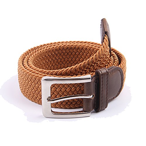 Image of Canvas Elastic Fabric Woven Stretch Multicolored Braided Belts