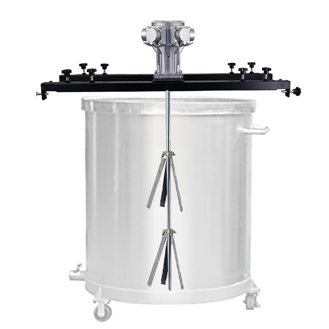 Máquina de agitación de pintura eléctrica comercial, agitador IBC de 3280 W con colgador de soporte, montaje ajustable de 65 a 125 cm, hélice plegable de 40 cm para tinta, revestimientos, disolventes