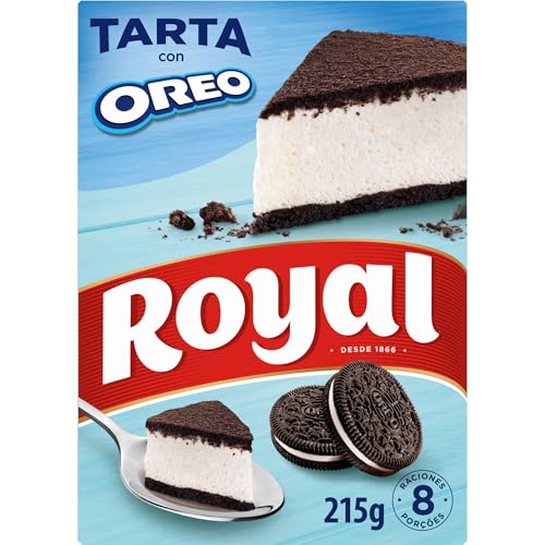 Royal Tarta de Oreo, Sin Horno 8 Raciones, Pack 215 g