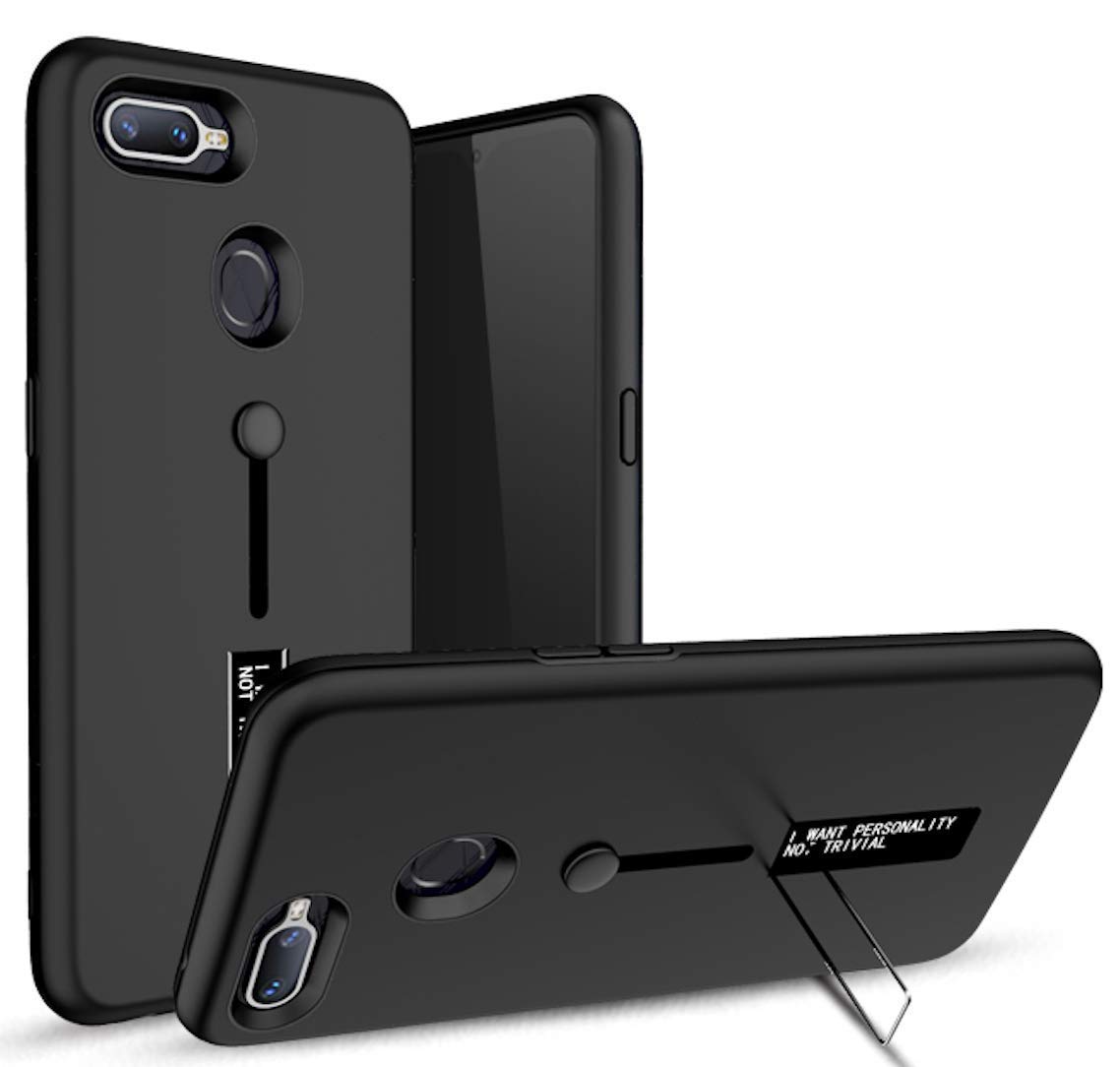 Oppo F7 Personality Mobile Cover, Finger Holder Back Case Cover TPU