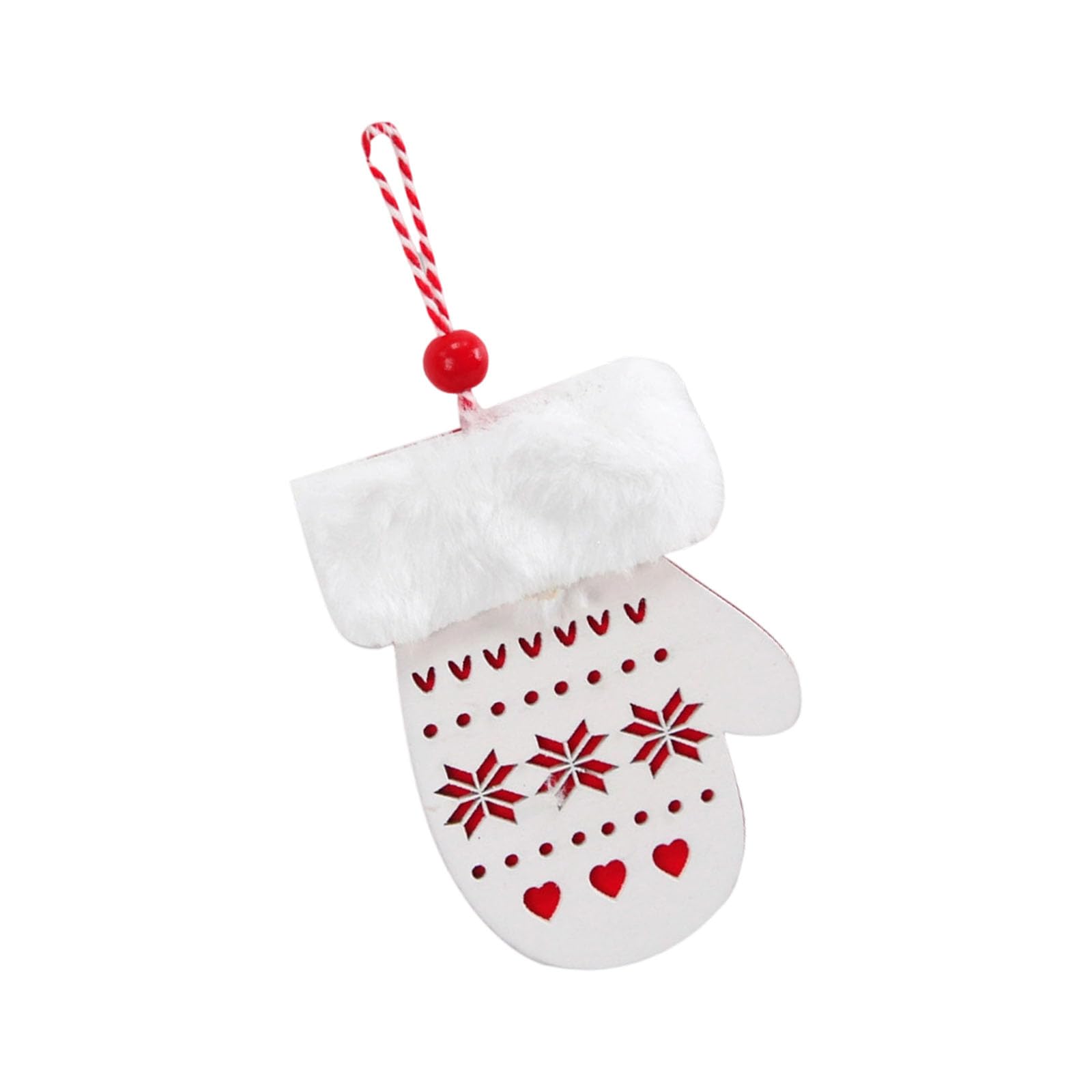 Tsophreniq White Gloves Fluff S Handcrafted Christmas Wooden Sign Decors For Indoor Outdoors Space Holiday Parties Festival Season Celebration User Friendly Wooden Sign