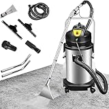 GLBMXDD Commercial Carpet Cleaning Professional Carpet Cleaner 3 in 1 Carpet Steam Cleaner 1034W Vacuum Cleaner with 6 Nozzles, for Cleaning Sofas, Curtains and Carpets 40L