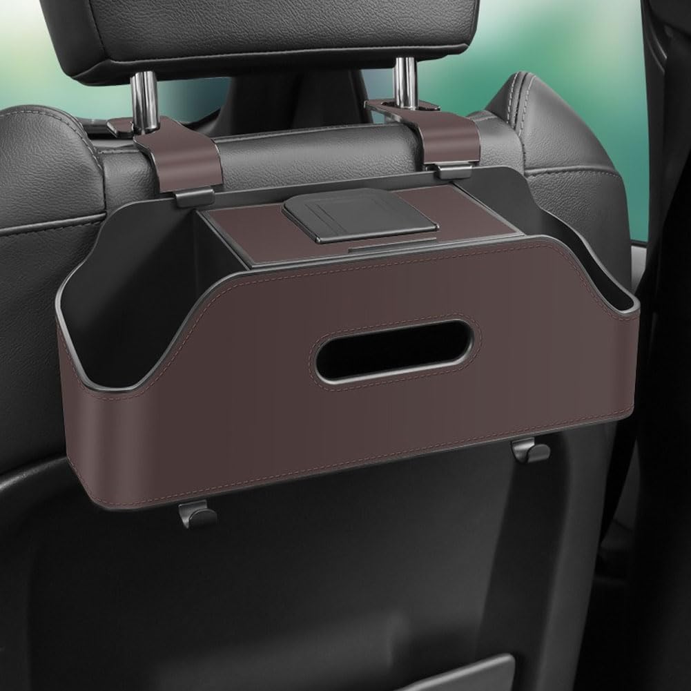 Organizador de Asiento Trasero de Coche para Dacia Duster 2.Gen 1.Gen HM HS 2017-2025, Caja de Almacenamiento Automóvil con Ganchos, Coche Asiento Colgando Bolsa,C/One Pieces