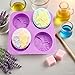 EchoDone 4 Cavities Oval Butterfly Flower Silicone Soap Mold DIY Handmade Silicone Molds for Soap Candle Bath Bomb Lotion Bar Cold Process Making Supplies