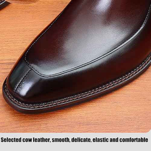 Men's Premium Leather Dress Boots For Formal Occasions And Business Events Elastic Ankle Design Pigskin Lining2