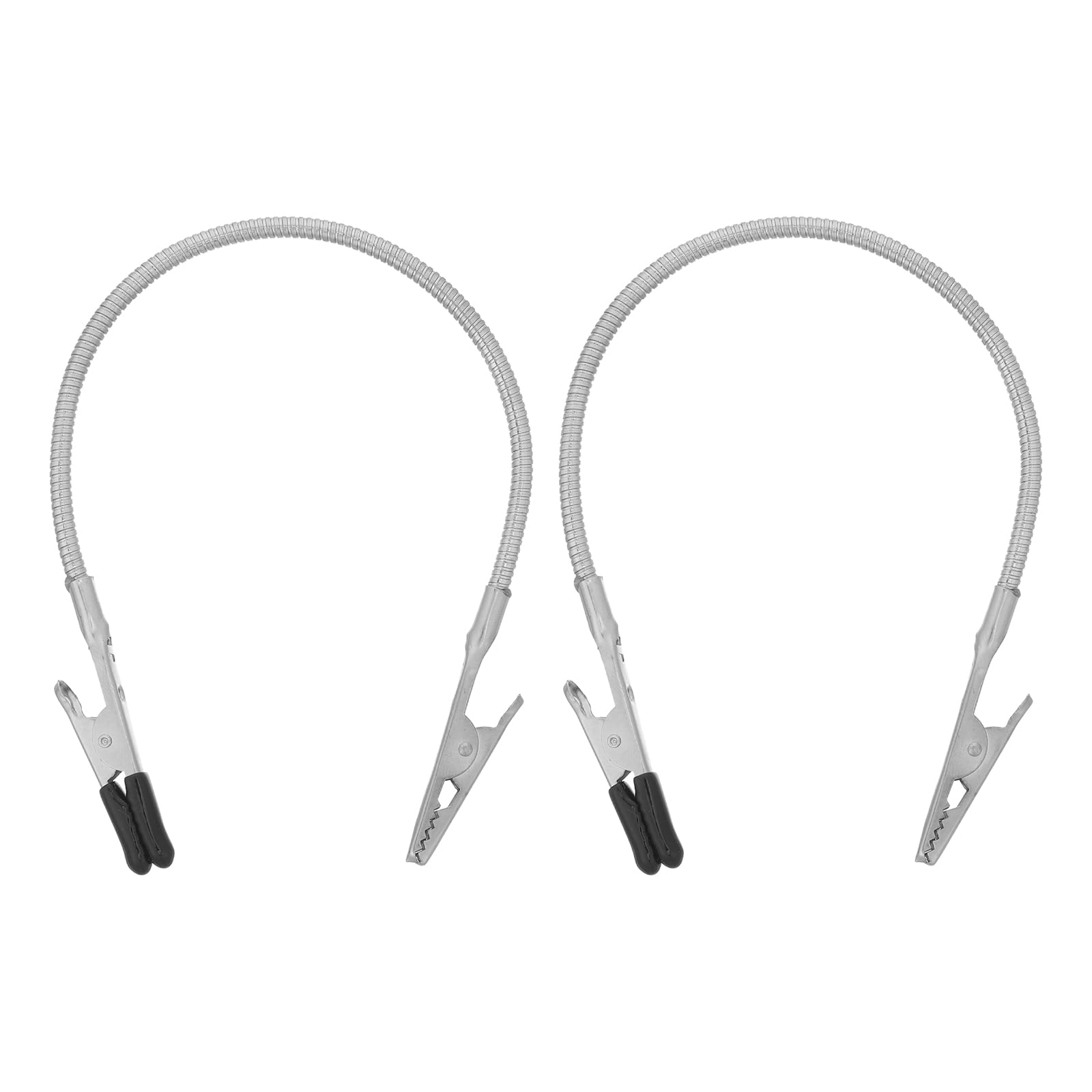 CLISPEED Pinze a Doppia Testa Flessibili in Acciaio Inossidabile e Lega di Alluminio, 2 Pezzi, Clip per Foto e Artigianato Stabilità Affidabile per Ufficio e Saldatura